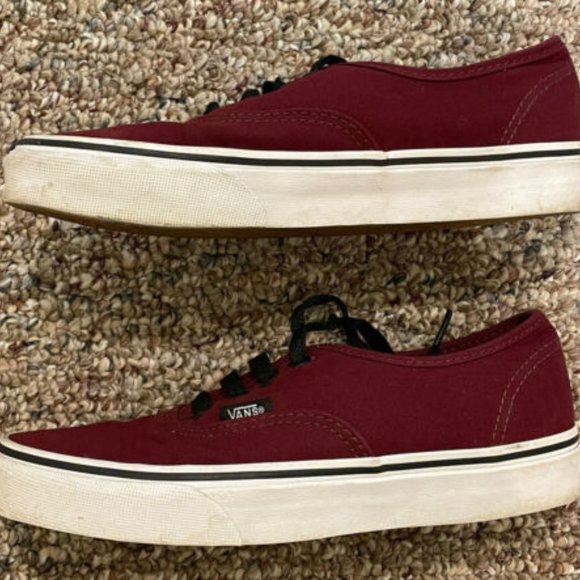 VANS Authentic Port Royale Red/Black Women's Size 6.5 - Picture 4 of 8
